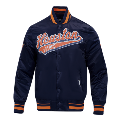 Jacket Mlb Houston Astros Script Tail Men'S Satin