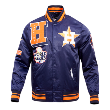 Jacket Mlb Houston Astros Retro Mashup Men'S Satin