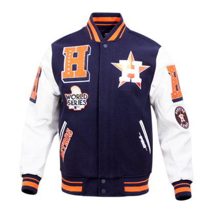 Jacket Mlb Houston Astros Mashup Men'S Rib Wool Varsity