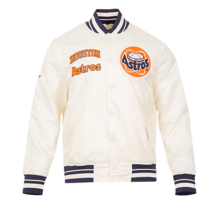 Jacket Mlb Houston Astros Retro Classic Men'S Rib Satin