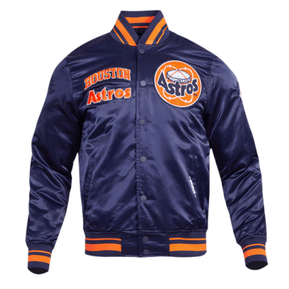 Jacket Mlb Houston Astros Retro Classic Men'S Rib Satin