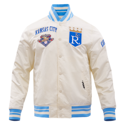 Jacket Mlb Kansas City Royals Retro Classic Men'S Rib Satin