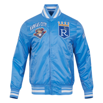 Jacket Mlb Kansas City Royals Retro Classic Men'S Rib Satin