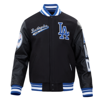 Jacket Mlb Los Angeles Dodgers Script Tail Men Wool Varsity