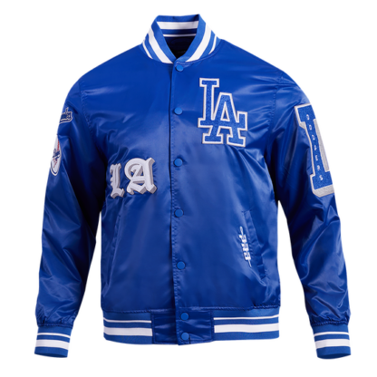 Jacket Mlb Los Angeles Dodgers Old English Men'S Rib Satin