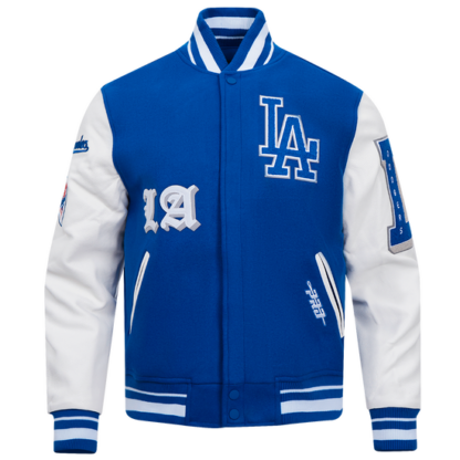 Jacket Mlb Los Angeles Dodgers Old English Men Wool Varsity