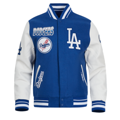 Jacket Mlb Los Angeles Dodgers Turn It Up Men'S Wool Varsity