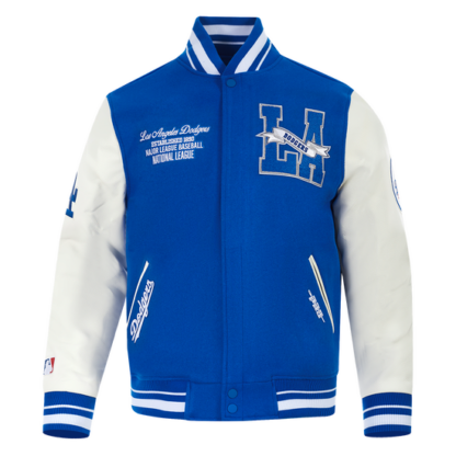 Jacket Mlb Los Angeles Dodgers Team Pennants Wool Varsity