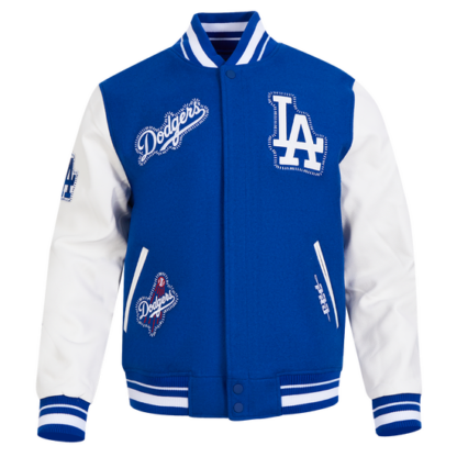 Jacket Mlb Los Angeles Dodgers Diy Pick Stitch Wool Varsity