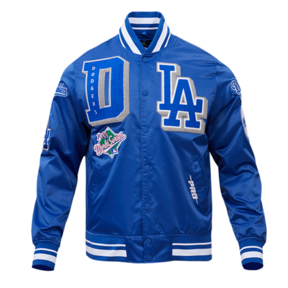 Jacket Mlb Los Angeles Dodgers Mashup Men'S Rib Satin