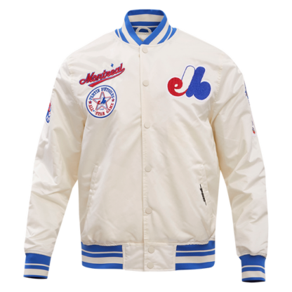 Jacket Mlb Montreal Expos Retro Classic Men'S Rib Satin