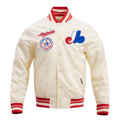 Jacket Mlb Montreal Expos Retro Classic Men'S Rib Satin