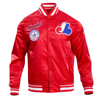 Jacket Mlb Montreal Expos Retro Classic Men'S Rib Satin