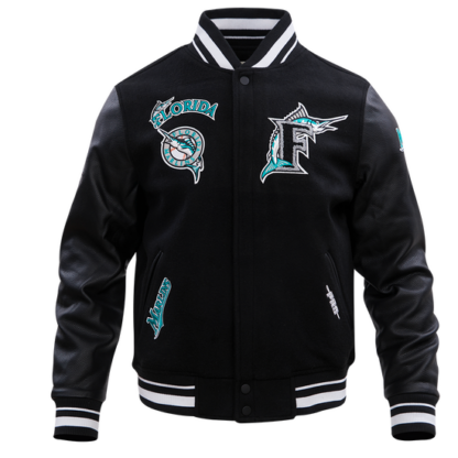 Jacket Mlb Florida Marlins Retro Classic Men'S Wool Varsity