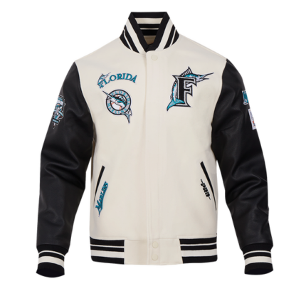 Jacket Mlb Florida Marlins Retro Classic Men'S Wool Varsity