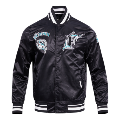 Jacket Mlb Florida Marlins Retro Classic Men'S Rib Satin