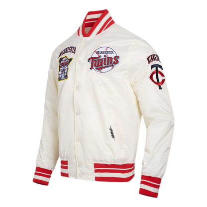 Jacket Mlb Minnesota Twins Retro Classic Men'Srib Satin