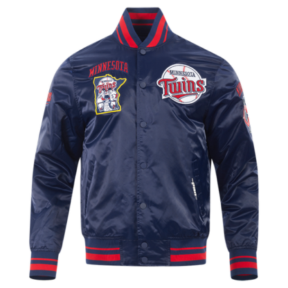 Jacket Mlb Minnesota Twins Retro Classic Men'S Rib Satin