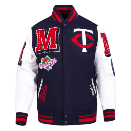 Jacket Mlb Minnesota Twins Mashup Men'S Rib Wool Varsity