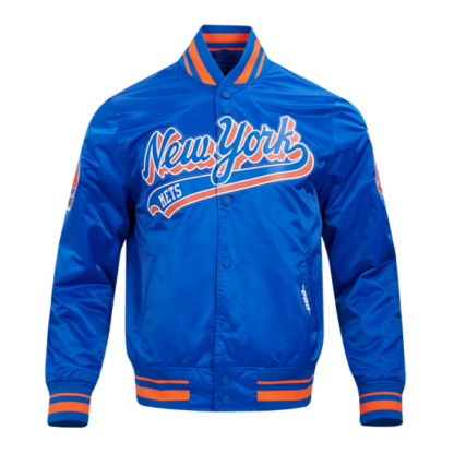 Jacket Mlb New York Mets Script Tail Men'S Satin