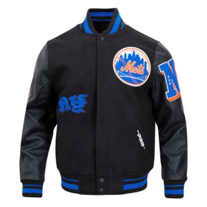 Jacket Mlb New York Mets Old English Men'S Rib Wool Varsity