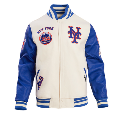 Jacket Mlb New York Mets Retro Classic Men'S Wool Varsity