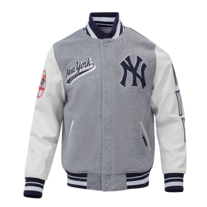 Jacket Mlb New York Yankees Script Tail Men'S Wool Varsity