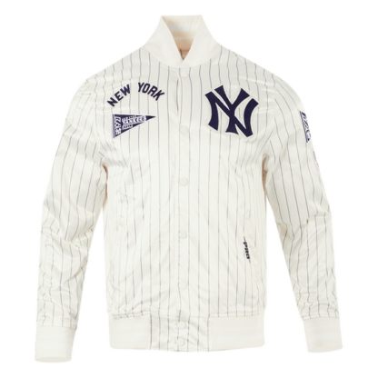 Jacket Mlb New York Yankees Pinstripe Retro Classic Satin