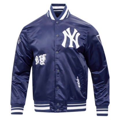 Jacket Mlb New York Yankees Old English Men'S Rib Satin