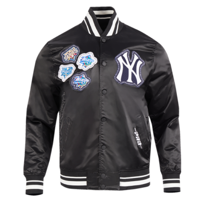 Jacket Mlb New York Yankees Diy Pick Stitch Men'S Rib Satin