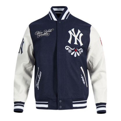 Jacket Mlb New York Yankees Sugar Skull Men'S Wool Varsity