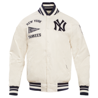 Jacket Mlb New York Yankees Retro Classic Men'S Rib Satin