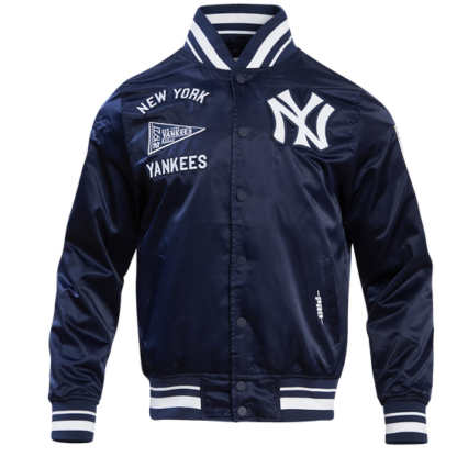 Jacket Mlb New York Yankees Retro Classic Men'S Rib Satin