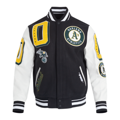 Jacket Mlb Oakland Athletics Mashup Men'S Rib Wool Varsity