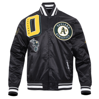 Jacket Mlb Oakland Athletics Mashup Men'S Rib Satin