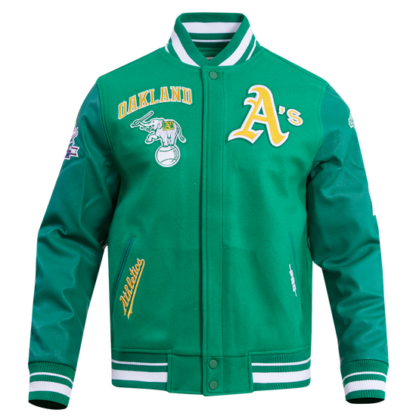 Jacket Mlb Oakland Athletics Retro Classic Men Wool Varsity