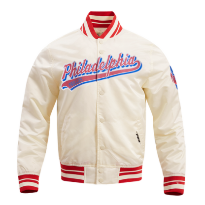 Jacket Mlb Philadelphia Phillies Script Tail Men'S Satin