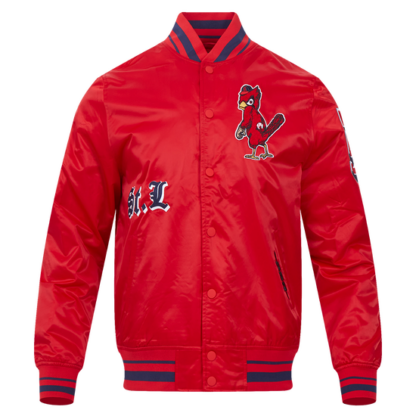 Jacket Mlb St. Louis Cardinals Old English Men'S Rib Satin