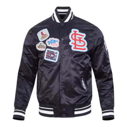 Jacket Mlb St. Louis Cardinals Diy Pick Stitch Men'S Satin