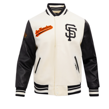 Jacket Mlb San Francisco Giants Script Tail Men Wool Varsity