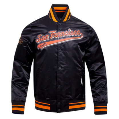 Jacket Mlb San Francisco Giants Script Tail Men'S Satin