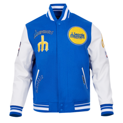 Jacket Mlb Seattle Mariners Retro Classic Men'S Wool Varsity