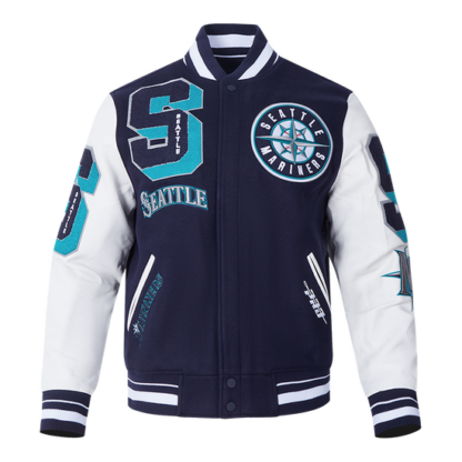 Jacket Mlb Seattle Mariners Mashup Men'S Rib Wool Varsity