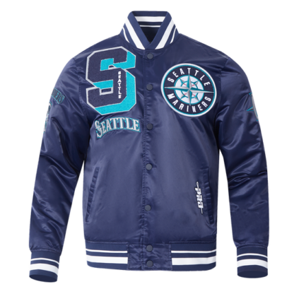 Jacket Mlb Seattle Mariners Mashup Men'S Rib Satin