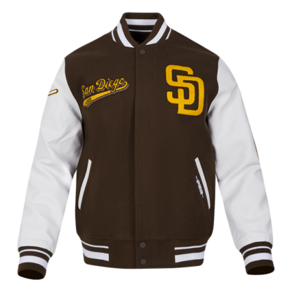 Jacket Mlb San Diego Padres Script Tail Men'S Wool Varsity