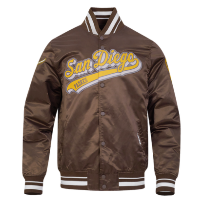 Jacket Mlb San Diego Padres Script Tail Men'S Satin