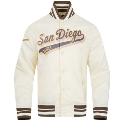 Jacket Mlb San Diego Padres Script Tail Men'S Satin