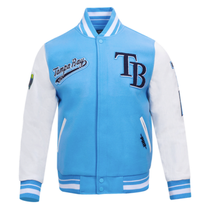 Jacket Mlb Tampa Bay Rays Script Tail Men'S Wool Varsity