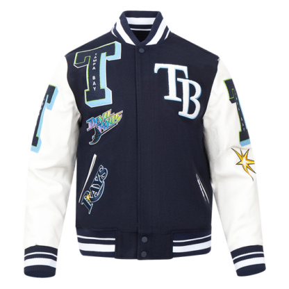 Jacket Mlb Tampa Bay Rays Mashup Men'S Rib Wool Varsity